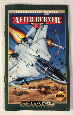 After Burner 3 (III) Sega CD Instruction MANUAL ONLY With Registration No GAME