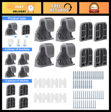 70pcs Baby Gate Replacement Parts Kit - Extensions, Latches, Brackets Screws