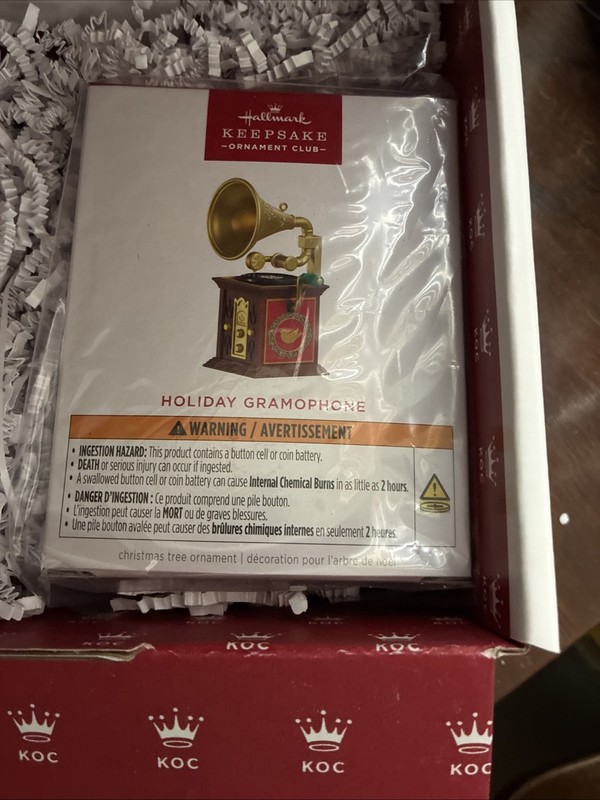 Hallmark 2026 Holiday Gramophone Ornament-Magic-KOC Membership Exclusive