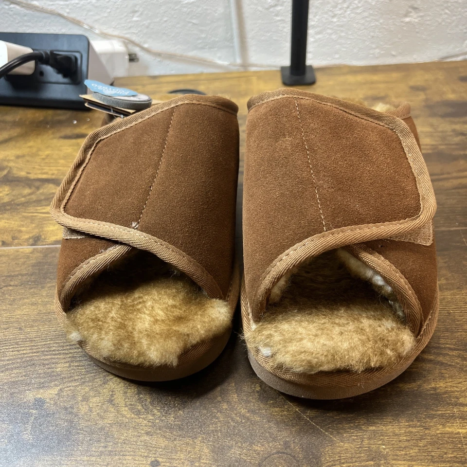 Zapatilla envolvente LAMO para hombre talla 9 gamuza piel de oveja Foto 2 de 4
