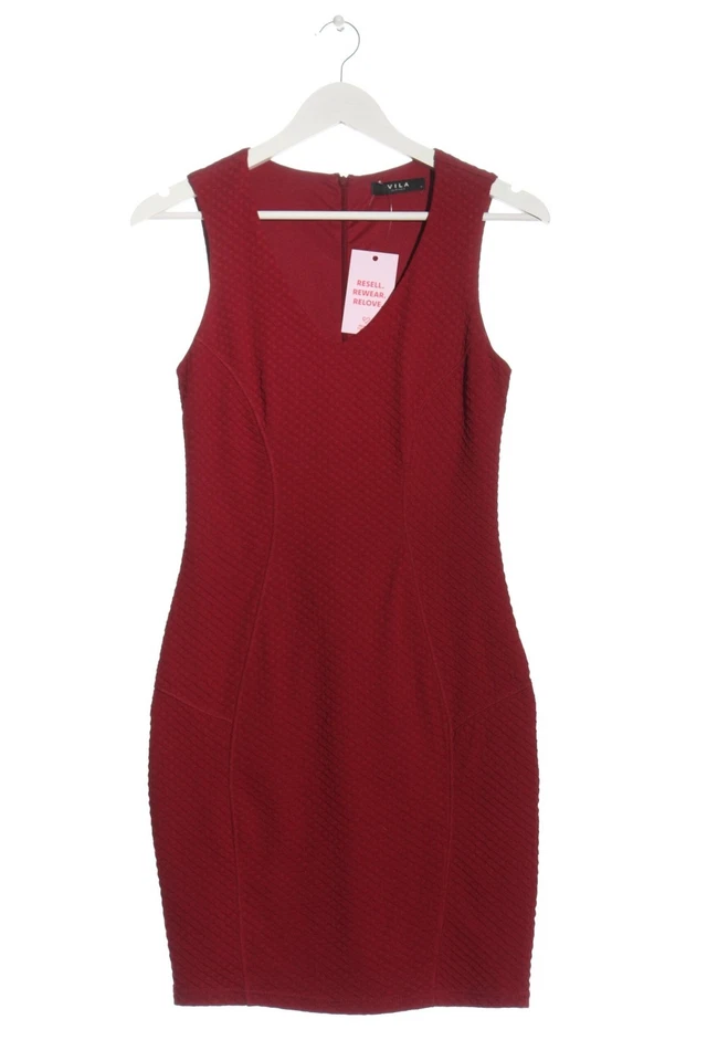 VILA CLOTHES Vestido de cóctel Mujeres Vestido Talla EU 36 rojo look casual - Imagen 4 de 4