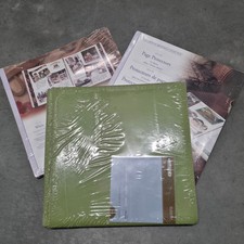 Sealed Creative Memories 12x12 Green Album with White Pages  Page Protectors