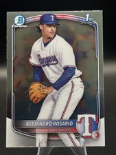 Alejandro Rosario 1st Bowman Chrome Prospect BCP-125 Rangers 2024