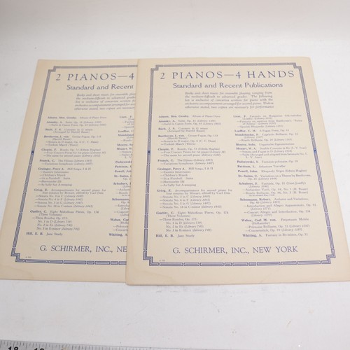 Tchaikovsky Nutcracker Trepak Russian Dance 2 Piano Scores Sheet Music Schirmer - Picture 5 of 5