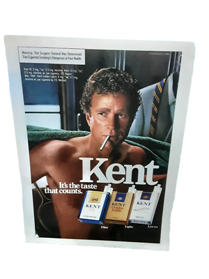 #ad 1984 Kent Cigarettes Its The Taste That Counts Original Print Ad vintge 80s $5.99