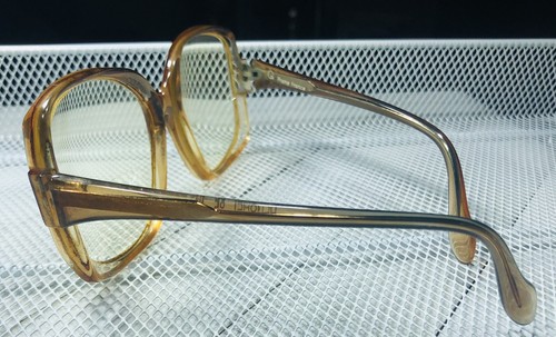 Vintage 1980's Marc Gaillard Round Oversized Cognac Eyeglass Frames France - Picture 10 of 12