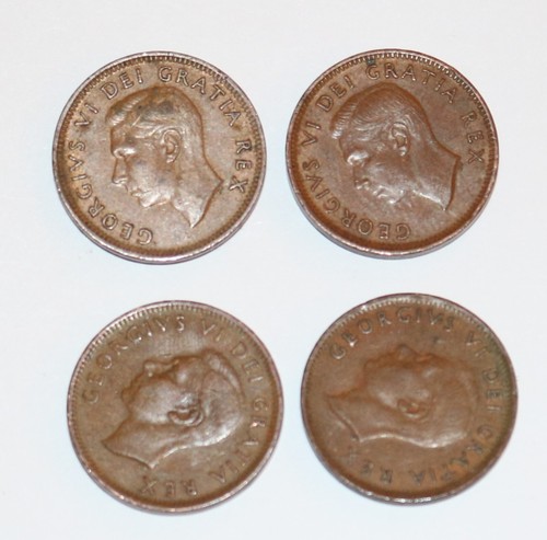 50er Jahre Canadian Pennies Lot 4 1950 1951 1952 - Bild 3 von 6