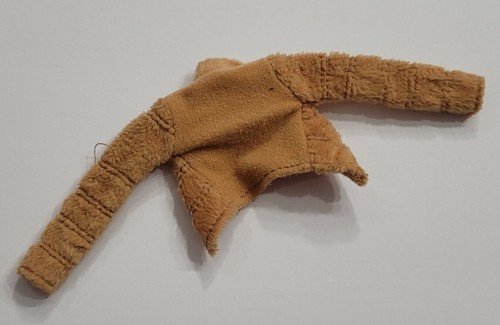 BARBIE DOLL CLOTHES TAN LIGHT BROWN FUR FUZZY JACKET COAT FASHION STYLE CUTE - 第 4/4 張圖片