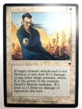 Farrel's Mantle MTG Vintage 1994 White Enchant Creature Magic the Gathering Card