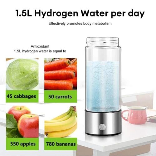 Hydrogen Rich Generator Water Cup Alkaline Ionizer Maker Bottle Anti-Oxidation - Picture 5 of 9