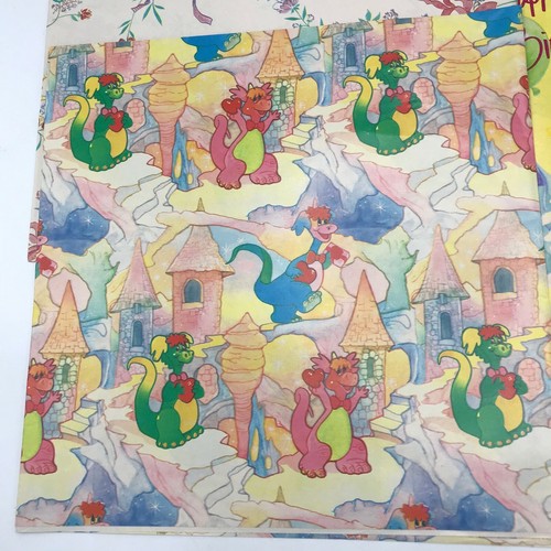 Papel de regalo Artfaire años 80 para todas las ocasiones 50 pies cuadrados 6 diseños 20 x 30 dinosaurios - Imagen 7 de 11