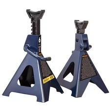 TCE 6 Ton Capacity Steel Jack Stands, 2 Pack, Blue