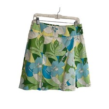 Uniform John Paul Richard Floral Pastel 90s Fit and Flare Skirt Womens Size 10