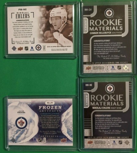 WINNIPEG JETS Karten LOT 11 Trikots RCs Rookie Patches!! - Bild 5 von 6