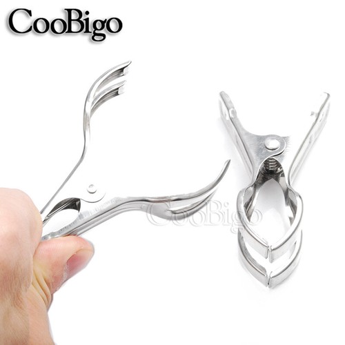 10x Stainless Steel Clothespins Hanging Clips Laundry Windproof Clamp 83*44.5mm - Picture 3 of 5