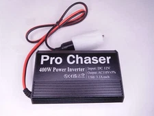Pro Chaser 400W Power Inverter 12V DC to 110V AC 2xUSB (S6)