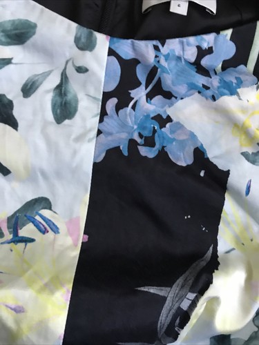 Veronica Maine Size 6 Floral Work Party Designer Dress Knee Length Pencil - Picture 4 of 5