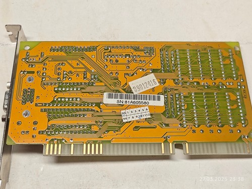 1993 16 Bit ISA VGA Card UM85C408AF 512 KB 286 386 486 DOS Retro - Picture 5 of 8