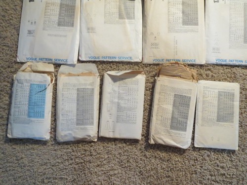 12 Lot Vintage 70s 80s Patterns Vogue Calvin Klein, Chloe, Stan Herman Size 10 - Picture 7 of 7