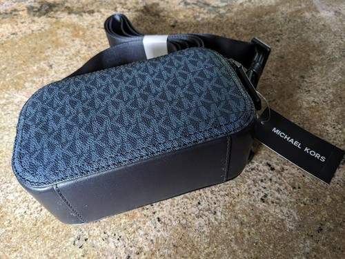 Michael Kors Bag Cooper Signature Logo Camera Bag ADMRL/PLBLUE NWT - Picture 5 of 8