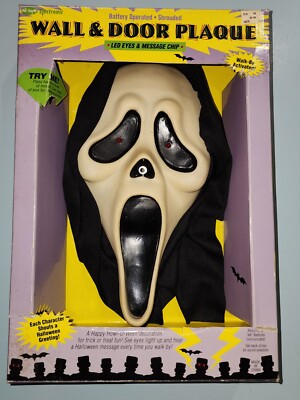 Ghostface Weeping Ghost Wall & Door Plaque Fun World Vintage Works Great