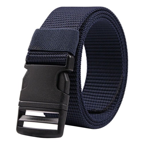 Quick Release Work Buckle Tactical Men Army Webbing Nylon Military Waist Belt - Picture 6 of 17