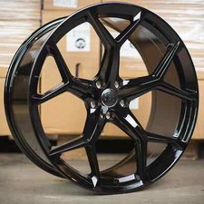 20"rs6-f black gloss alloy wheels fits audi a5/a6/a8/s5/a7/q5/q3/q2 + tyres