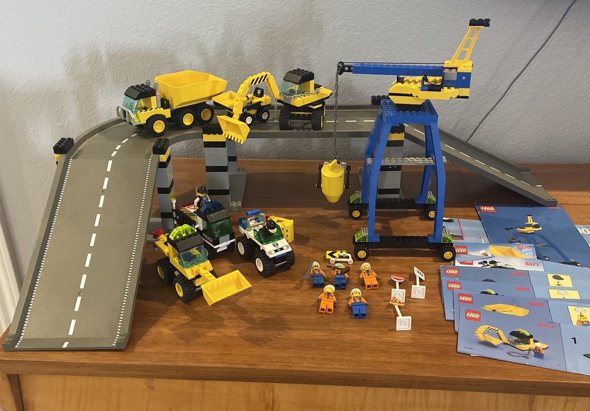 Lego 6600 City Center Highway Construction Lego 6470 6471 & 6471 