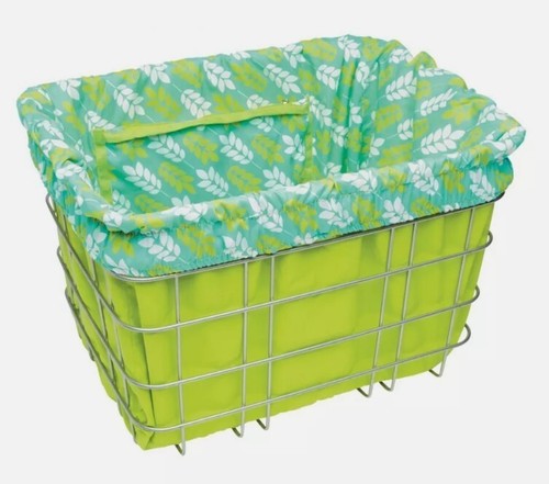 Electra Basket Liner - Green Leaves 806016 - Picture 2 of 4