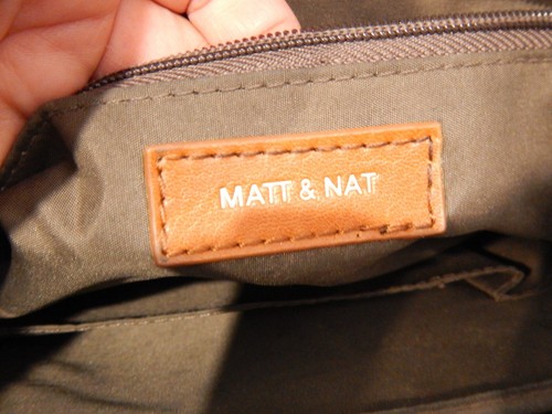 MATT & NATT Vegan leather Briefcase Vintage David Chili satchel 2 way bag Brown - Picture 12 of 13