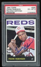 1964 Topps Frank Robinson #260 Signature Highest Dual Grade AUTO PSA 6 Rare Wow!