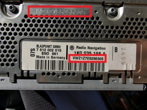 VW CODE pour la RADIO décodage Volkswagen SAFE RCD RNS Navi Blaupunkt À DISTANCE - Picture 4 of 8