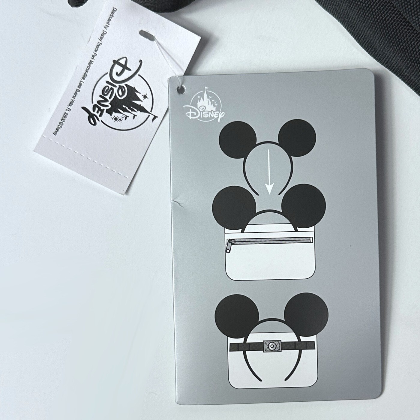 Disney Parks Walt Disney World Logo Backpack Medium 13" Black Shoulder Bag