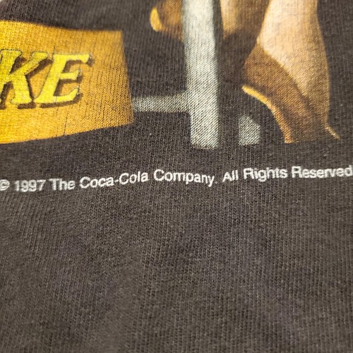 Vintage 90s Coca-Cola Shirt Adult XL Black 50s Diner Have A Coke Big Logo 1997 - Picture 4 of 8