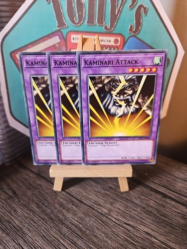 3 x Kaminari ATTACK Yu-Gi-Oh! OP12-EN019 - Foto 10 di 10