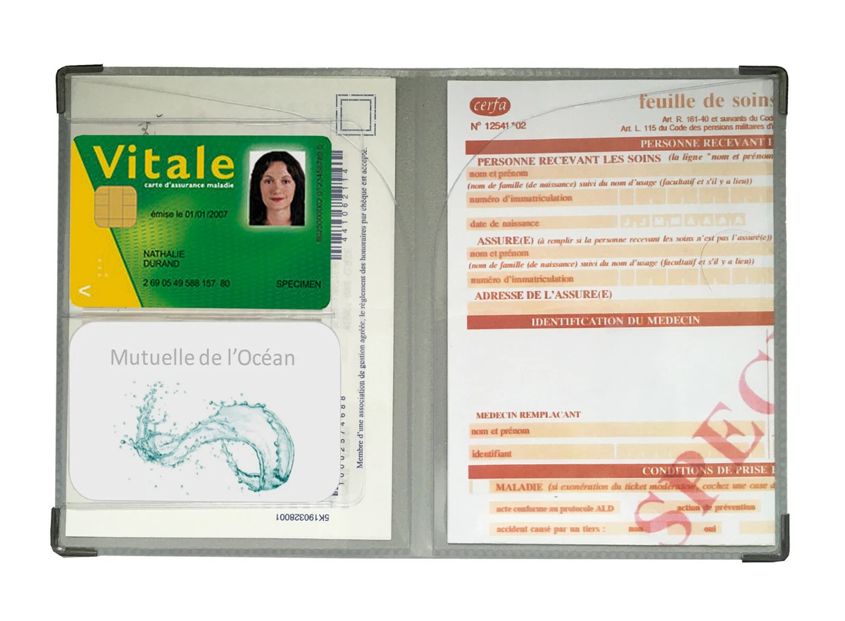 Pfepc1506 - porte-carte vitale mat blanc - bellepharma