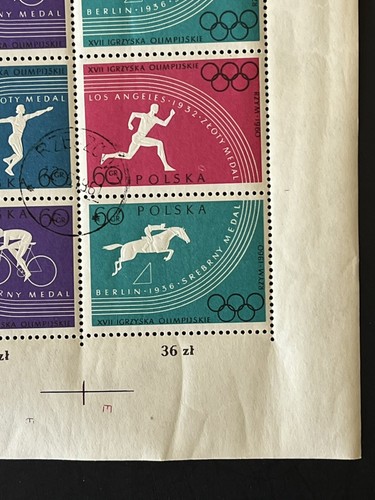 POLAND 1960 - Oversized Sheet - OLYMPICS - Free Shipping in the USA - Picture 13 of 18