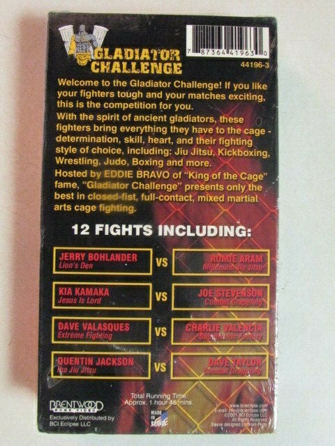 GLADIATOR CHALLENGE 12 FIGHTS FULL CONTACT MIXED MARTIAL ARTS CAGE