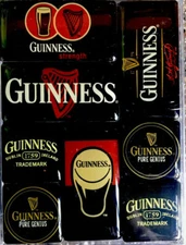 Guinness Magnets SET OF 8 Mini Magnets NIB