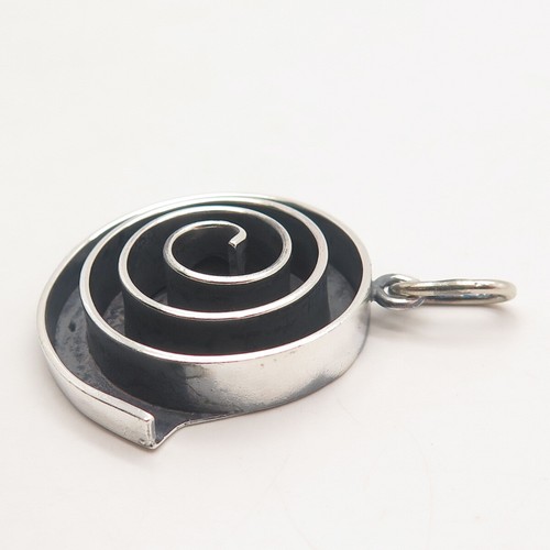 925 Sterling Silber Vintage Spirale Anhänger - Bild 6 von 8