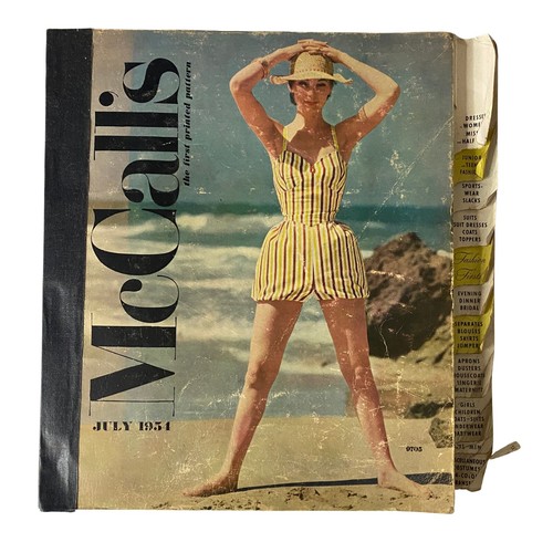 1954 July McCall's The First Printed Pattern Huge Store Retail Counter Catalog