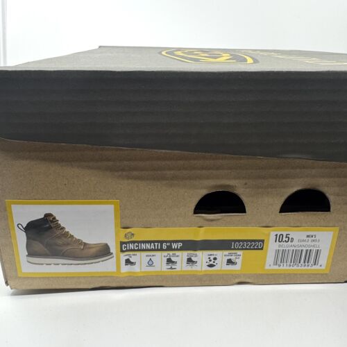 Keen Utility Mens Cincinnati 6in WP CT Belgian/Sandshell Leather Work Boots - Picture 8 of 8
