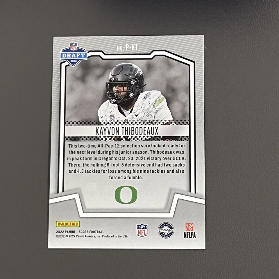 2022 Score - Protential #P-KT Kayvon Thibodeaux (RC) NY GIANTS - Image 4 of 4