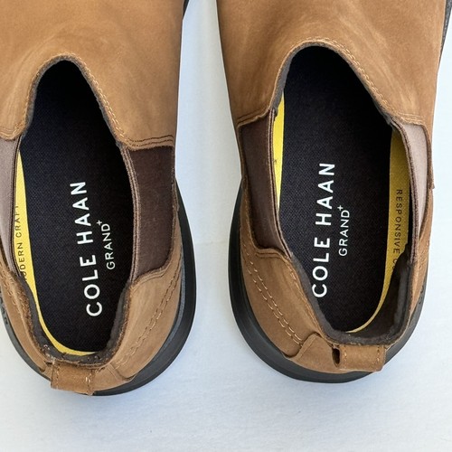 Cole Haan Men’s Grand + Plus Chelsea Boots Size 11 Lumbar/Java Nubuck Leather - Picture 12 of 13
