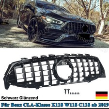 GT Panamericana Grill Kühlergrill Schwarz Glänz für Mercedes CLA C118 W118 2019+