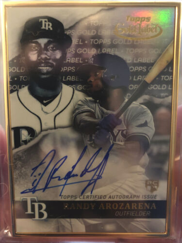 2020 Topps Gold Label RANDY AROZARENA Framed Auto Autograph Rays RC Rookie - Picture 1 of 1