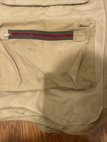 Vintage Abdalla Atlanta Thick Canvas Duffel Luggage Rucksack 40”X 24” - Picture 6 of 9