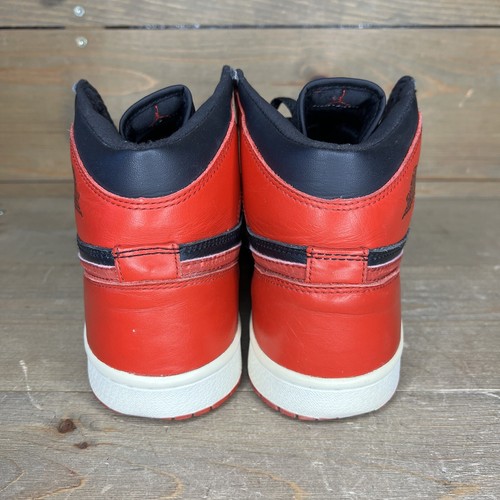 Nike Air Jordan 1 High OG Bred 2001 Black Red Chicago 136066-061 Men's Size 8.5 - Picture 3 of 13
