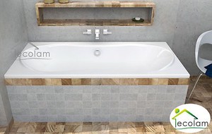 Badewanne Wanne Rechteck 170 x 70 cm Styroporschürze Verfliesbar Ablauf Acryl Ar