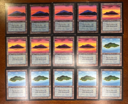 MTG 15X Island X15 - Collectors' Edition (CE) Magic - Mostly LP